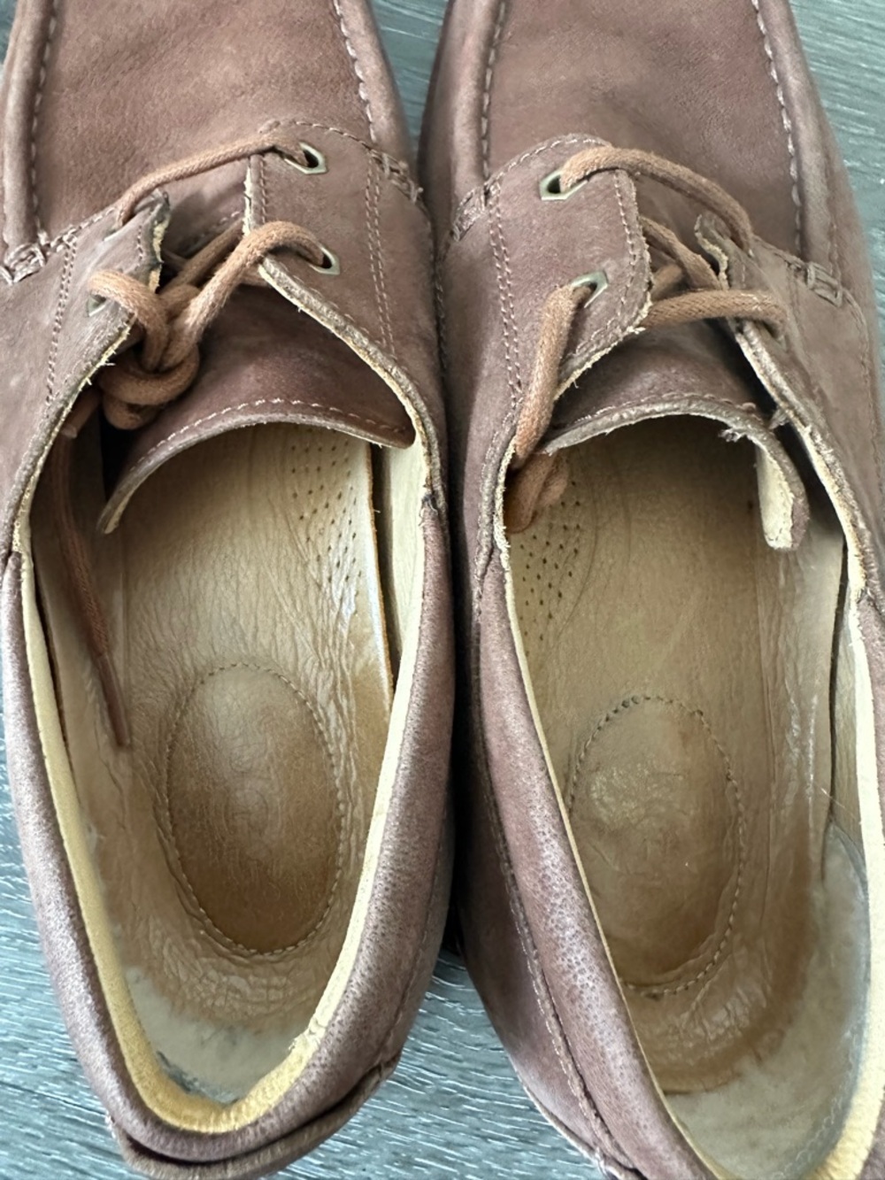 UGG Men's Brown Suede Moc Toe Boat Shoes - Picture 6 of 10